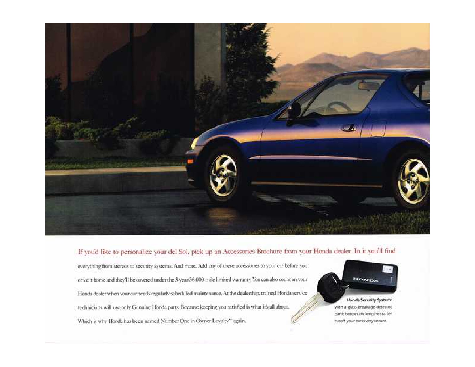 1993 Honda Civic delSol Brochure Page 16